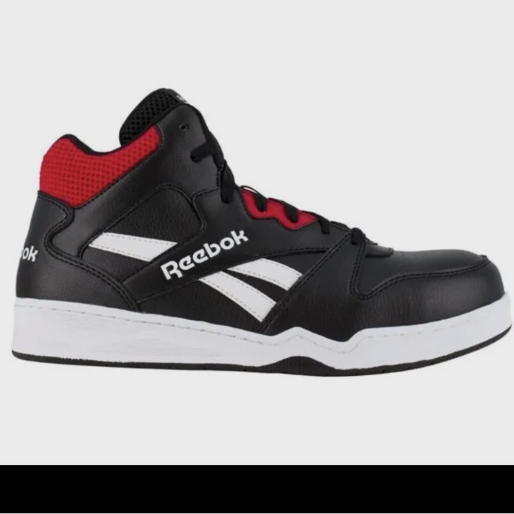 Reebok Work RB4132 Men's Composite Toe Black/Red/White High Top Work Sneaker 8M